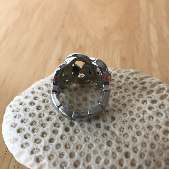 Art Deco Stretch Ring Vintage Metal Jewelry Trendy - Picture 6 of 7